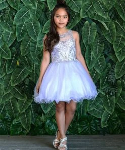 Calla Collection Kids Tween Girls Jeweled Short Glitter Dress By Calla TY013 52 Calla Collection Kids Tween Girls Jeweled Short Glitter Dress By Calla TY013