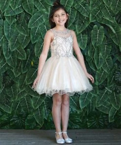 Calla Collection Kids Tween Girls Jeweled Short Glitter Dress By Calla TY013 38 Calla Collection Kids Tween Girls Jeweled Short Glitter Dress By Calla TY013