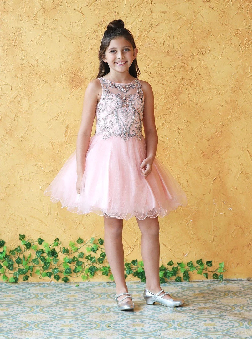 Calla Collection Kids Tween Girls Jeweled Short Glitter Dress By Calla TY013 16 Calla Collection Kids Tween Girls Jeweled Short Glitter Dress By Calla TY013