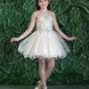 Calla Collection Kids Tween Girls Jeweled Short Glitter Dress By Calla TY013