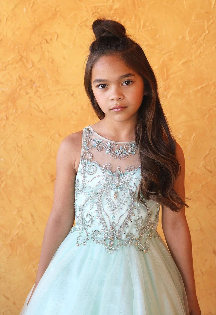 Calla Collection Kids Tween Girls Jeweled Short Glitter Dress By Calla TY013 23 Calla Collection Kids Tween Girls Jeweled Short Glitter Dress By Calla TY013