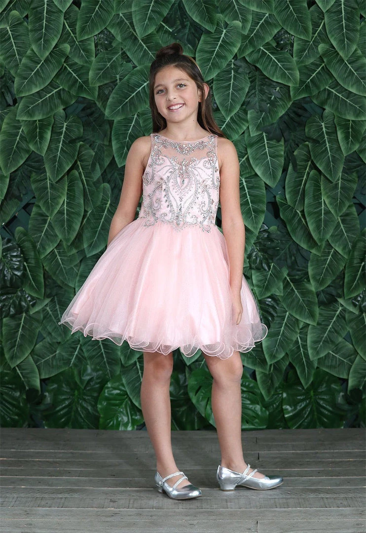 Calla Collection Kids Tween Girls Jeweled Short Glitter Dress By Calla TY013 18 Calla Collection Kids Tween Girls Jeweled Short Glitter Dress By Calla TY013