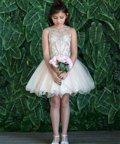 Calla Collection Kids Tween Girls Jeweled Short Glitter Dress By Calla TY013 37 Calla Collection Kids Tween Girls Jeweled Short Glitter Dress By Calla TY013