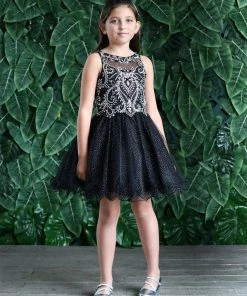 Calla Collection Kids Tween Girls Jeweled Short Glitter Dress By Calla TY013 44 Calla Collection Kids Tween Girls Jeweled Short Glitter Dress By Calla TY013