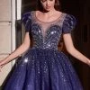 Prom Twinkle Tulle Ball Gown By Cinderella Divine B702