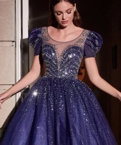 Prom Twinkle Tulle Ball Gown By Cinderella Divine B702