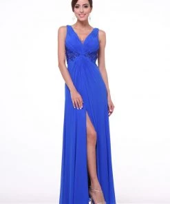 Long Twist Front Dress By Cinderella Divine 73 Prom