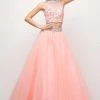 Beaded Lace Two-Piece Ball Gown By Cinderella Divine UM078 Prom 1 Beaded Lace Two-Piece Ball Gown By Cinderella Divine UM078 Prom