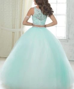 Quinceañera Two Piece Lace Applique Dress By House Of Wu Fiesta Gowns 56317