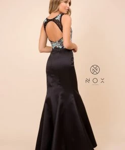 Prom Two-Piece Mermaid Dress With Embroidered Top By Nox Anabel 8287