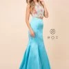 Prom Two-Piece Mermaid Dress With Embroidered Top By Nox Anabel 8287 1 Prom Two-Piece Mermaid Dress With Embroidered Top By Nox Anabel 8287