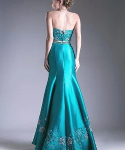 Prom Beaded Two Piece Mermaid Dress By Cinderella Divine 62211