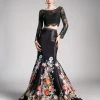Two-Piece Print Mermaid Gown By Cinderella Divine KC1800