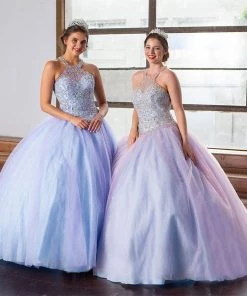 Calla Collection Quinceañera Two-Tone Beaded Halter Quinceanera Dress By Calla KY79398X 26 Calla Collection Quinceañera Two-Tone Beaded Halter Quinceanera Dress By Calla KY79398X