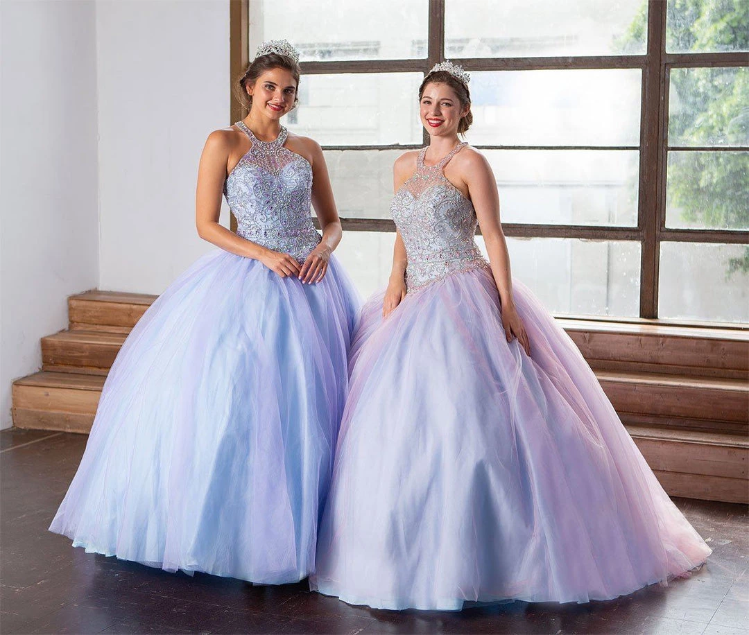 Calla Collection Quinceañera Two-Tone Beaded Halter Quinceanera Dress By Calla KY79398X 8 Calla Collection Quinceañera Two-Tone Beaded Halter Quinceanera Dress By Calla KY79398X