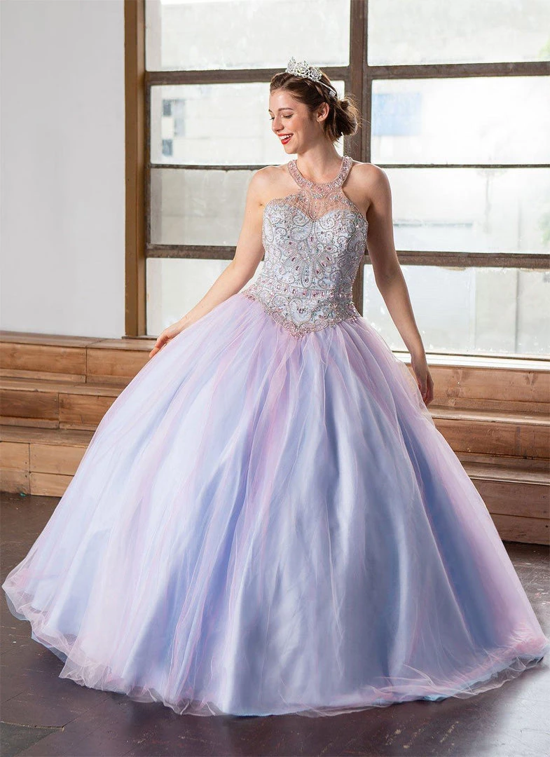Calla Collection Quinceañera Two-Tone Beaded Halter Quinceanera Dress By Calla KY79398X 6 Calla Collection Quinceañera Two-Tone Beaded Halter Quinceanera Dress By Calla KY79398X