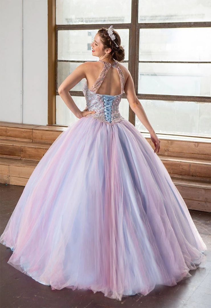 Calla Collection Quinceañera Two-Tone Beaded Halter Quinceanera Dress By Calla KY79398X 4 Calla Collection Quinceañera Two-Tone Beaded Halter Quinceanera Dress By Calla KY79398X