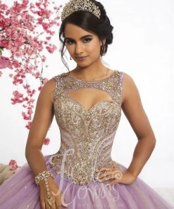 House Of Wu Fiesta Gowns Two-Tone Tulle Quinceanera Dress By Fiesta Gowns 56344