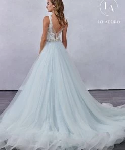 Lo Adoro By Mary's Bridal V-Neck A-Line Wedding Gown By Mary's Bridal M694