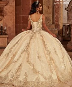 Mary's Bridal V-Neck Cape Quinceanera Dress By Alta Couture MQ3064 18 Mary's Bridal V-Neck Cape Quinceanera Dress By Alta Couture MQ3064