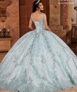 Mary's Bridal V-Neck Cape Quinceanera Dress By Alta Couture MQ3064 23 Mary's Bridal V-Neck Cape Quinceanera Dress By Alta Couture MQ3064