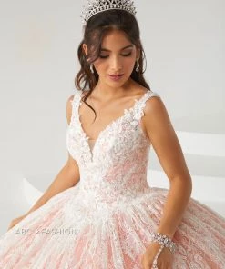 Quinceañera V-Neck Quinceanera Dress By House Of Wu 26005