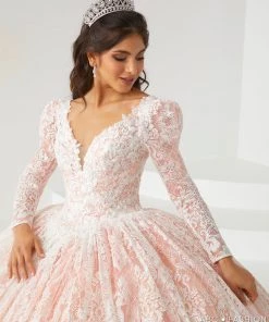 Quinceañera V-Neck Quinceanera Dress By House Of Wu 26005