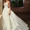 Lo Adoro By Mary's Bridal V-Neck Silk Bridal Gown By Mary's Bridal M710