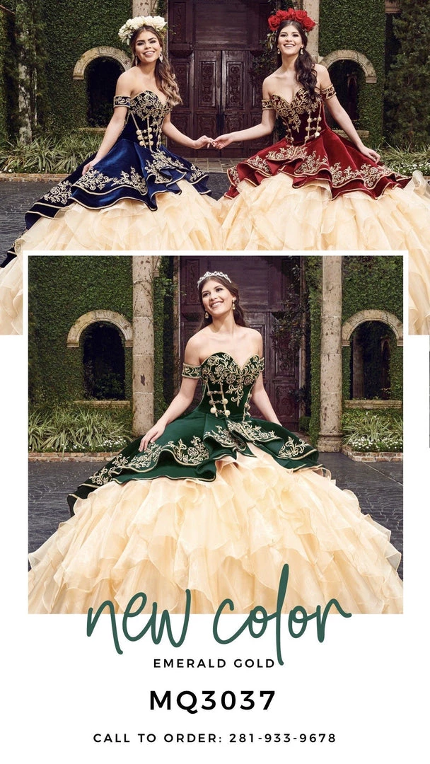 Mary's Bridal Velvet Charro Quinceanera Dress By Alta Couture MQ3037 Quinceañera 11 Mary's Bridal Velvet Charro Quinceanera Dress By Alta Couture MQ3037 Quinceañera