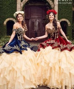 Mary's Bridal Velvet Charro Quinceanera Dress By Alta Couture MQ3037 Quinceañera 17 Mary's Bridal Velvet Charro Quinceanera Dress By Alta Couture MQ3037 Quinceañera