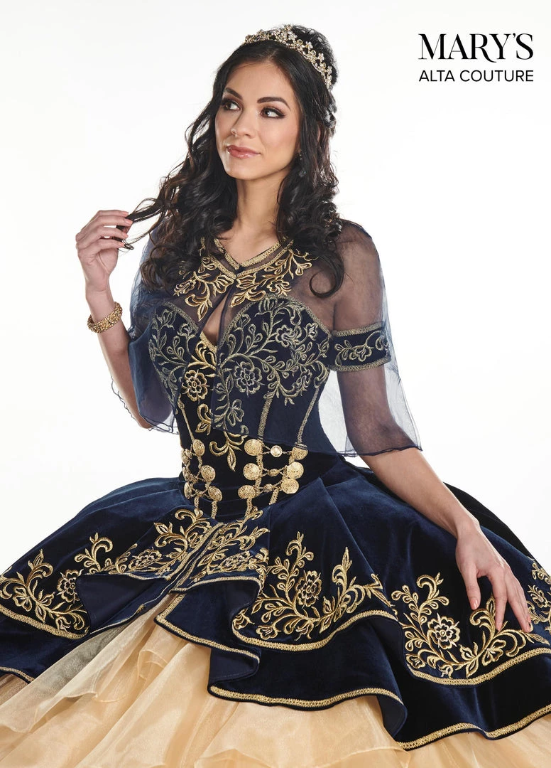 Mary's Bridal Velvet Charro Quinceanera Dress By Alta Couture MQ3037 Quinceañera 10 Mary's Bridal Velvet Charro Quinceanera Dress By Alta Couture MQ3037 Quinceañera