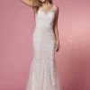 Prom White Embroidered Mermaid Dress By Nox Anabel A398W