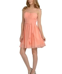 Prom White Short Sleeveless Illusion Dress With Bow By Poly USA