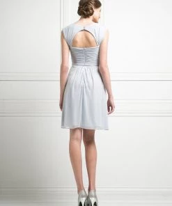 Prom Short Sleeveless Chiffon Dress By Cinderella Divine 3832