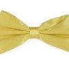 Vesuvio Napoli Yellow Bow Ties With Matching Pocket Squares Men